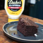Chocolate Mayo Cake on Plate