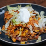 Dorito Casserole on a plate