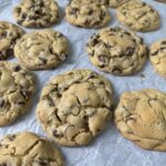 baked chocolate chip cookies