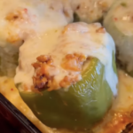 stuffed peppers after baking