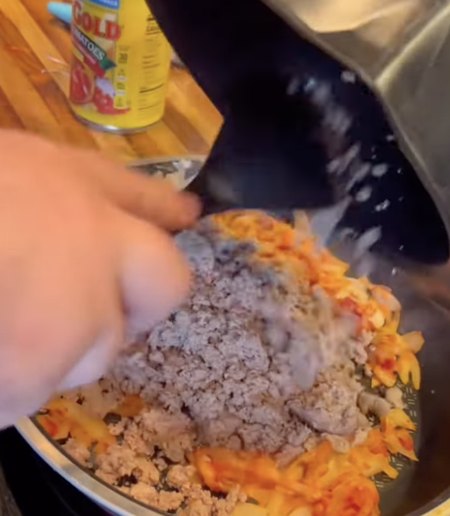 ingredients mixed together