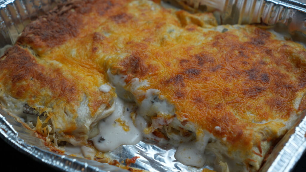 burritos in aluminum pan
