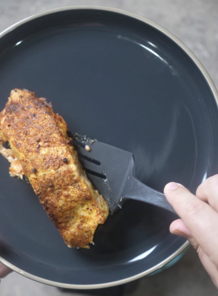 salmon on a plate