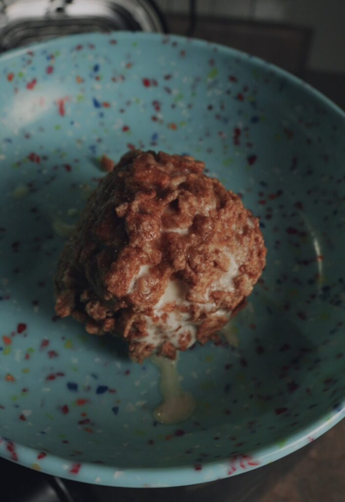 fried ice cream in a bowl