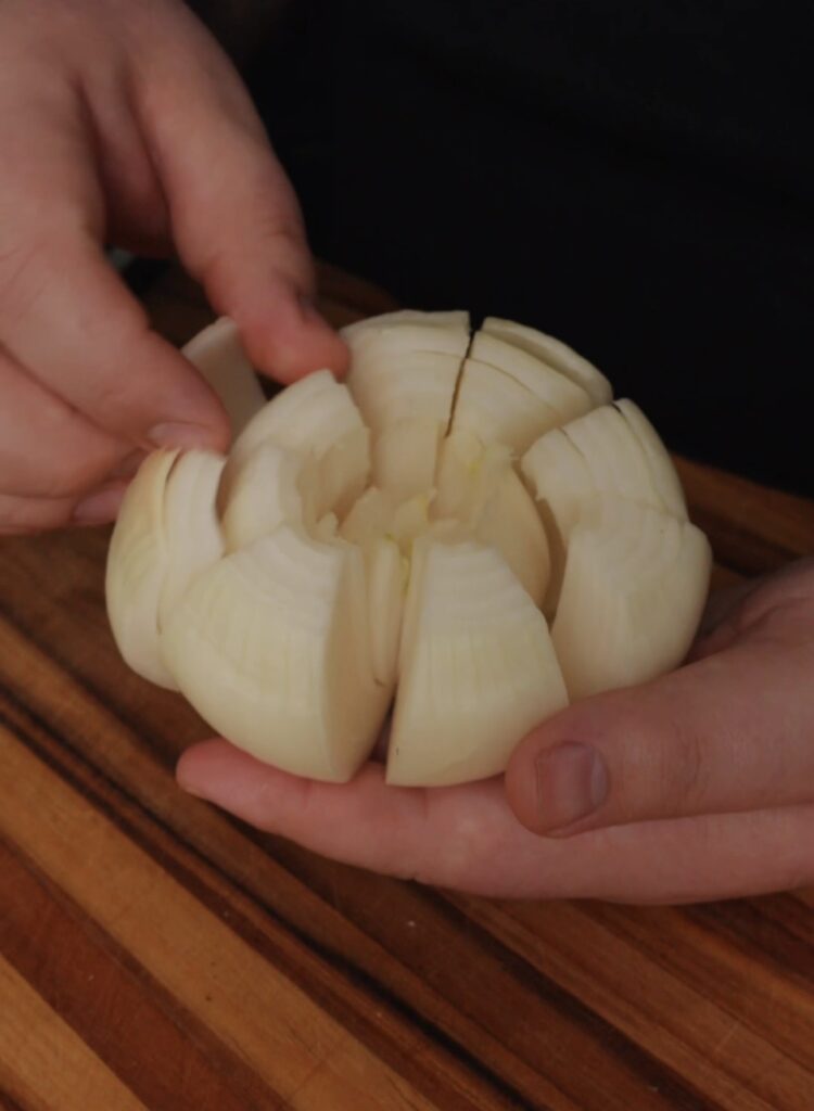 cut onion