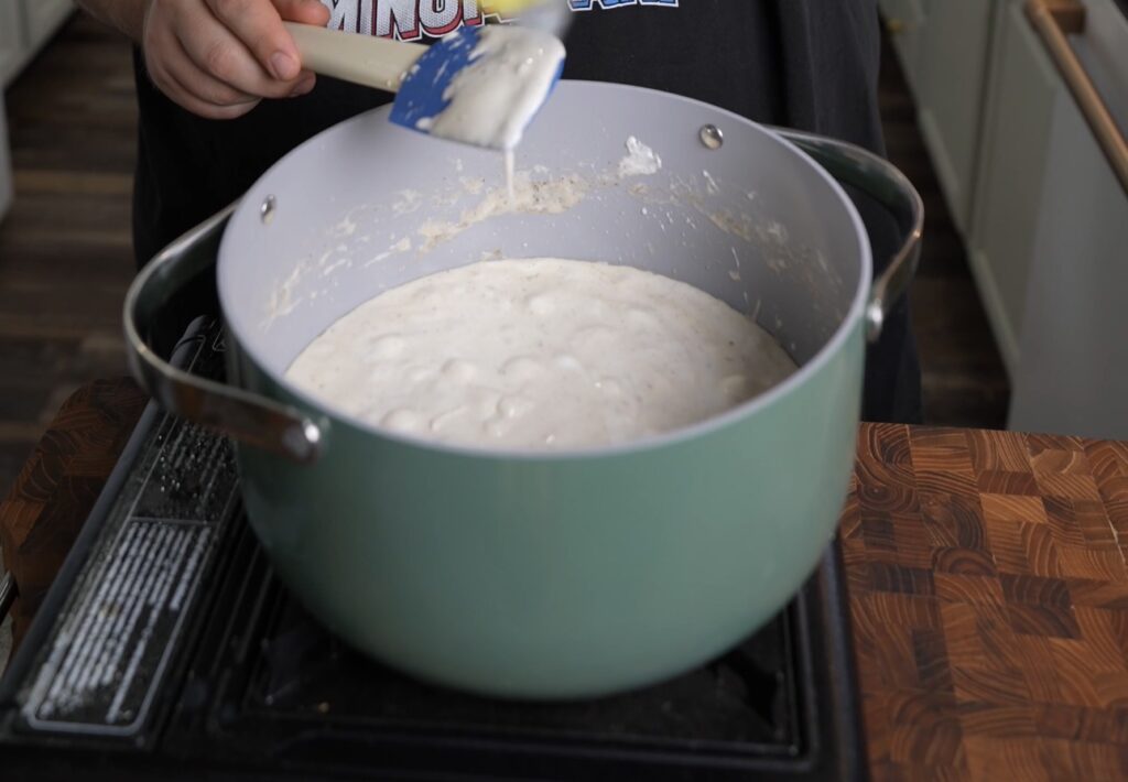 melting down mixture