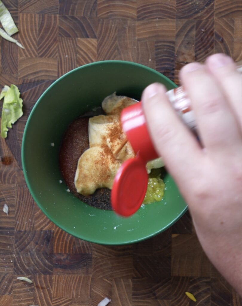 adding stuff to the sauce