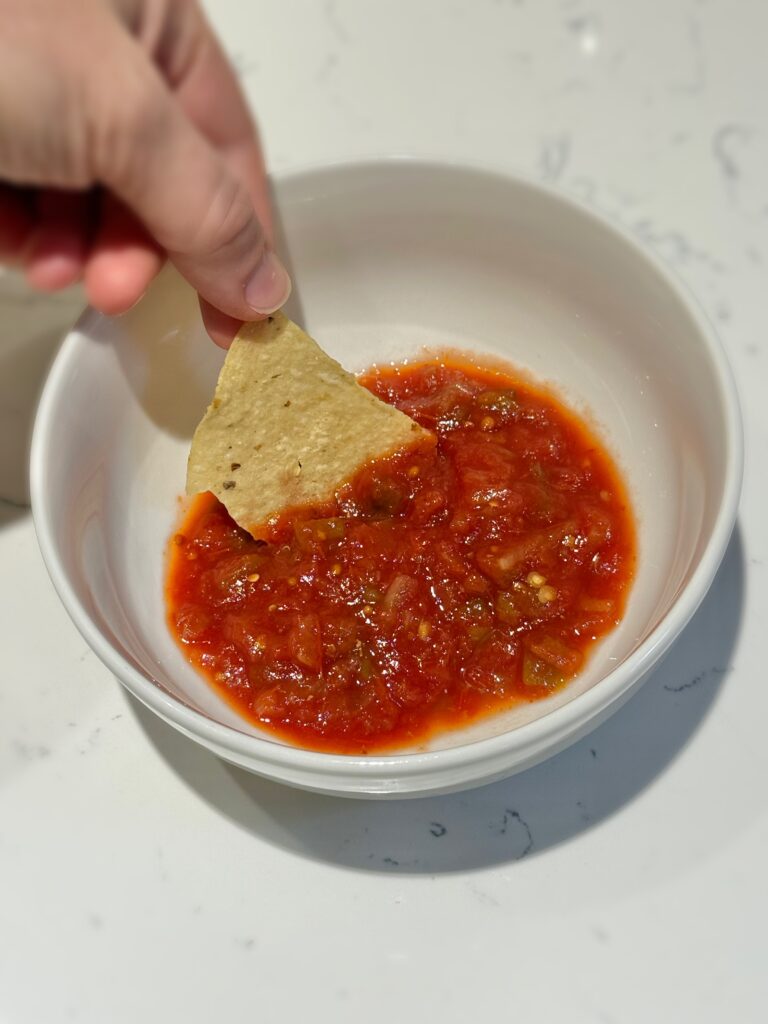 bowl of salsa