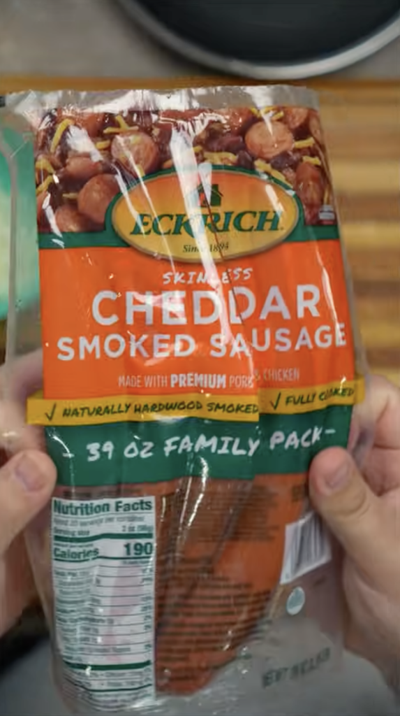 package of cheddar smoked sausage