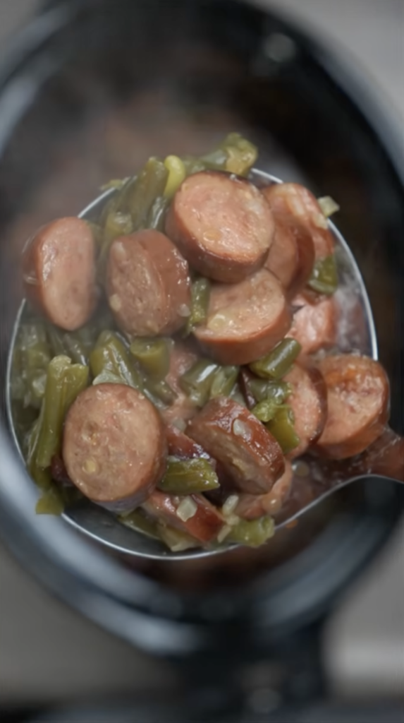 sausage and green beans