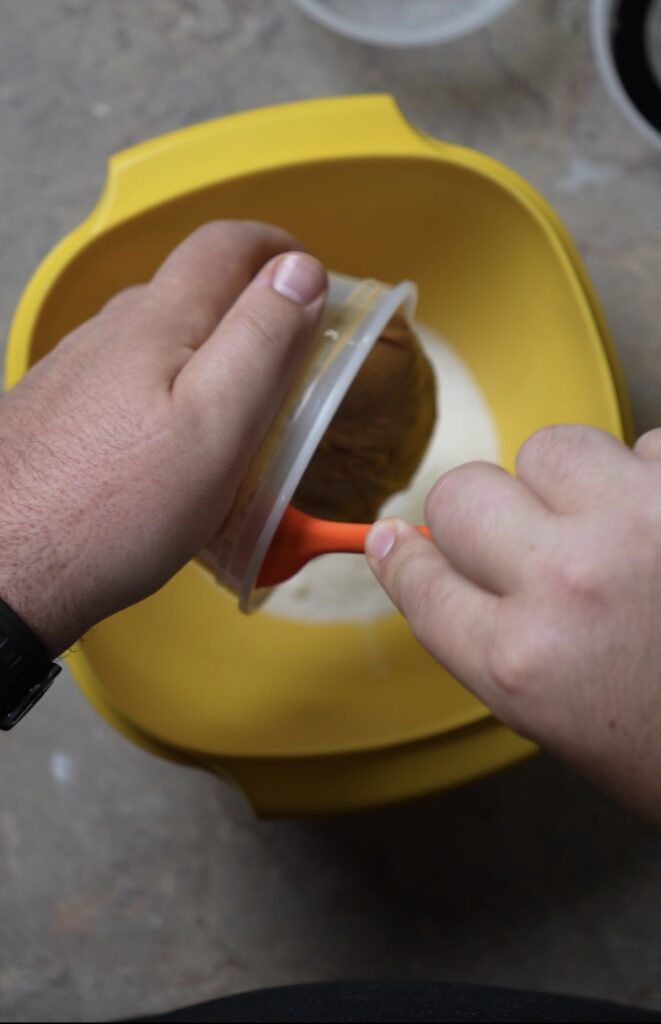 ingredients in yellow bowl