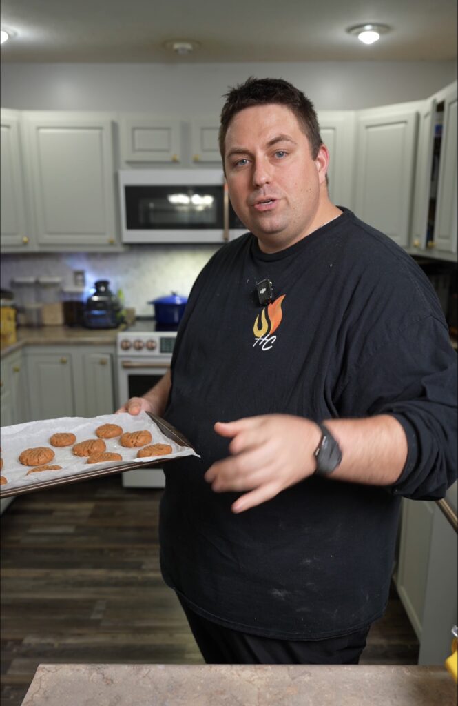 Justin with cookies