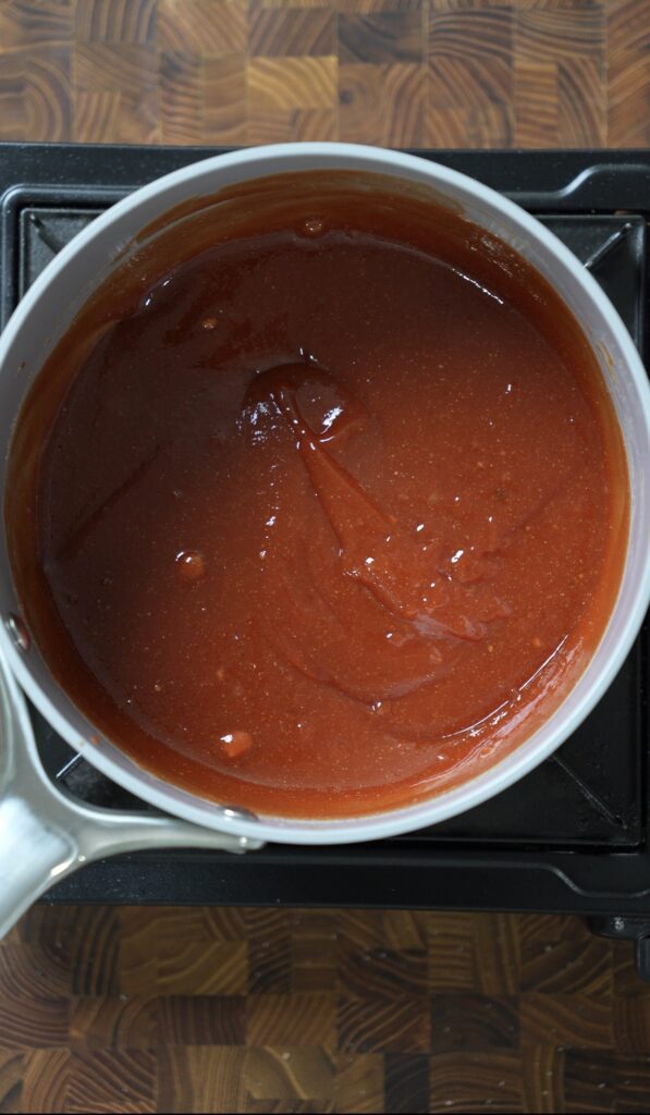 bowl of bbq sauce