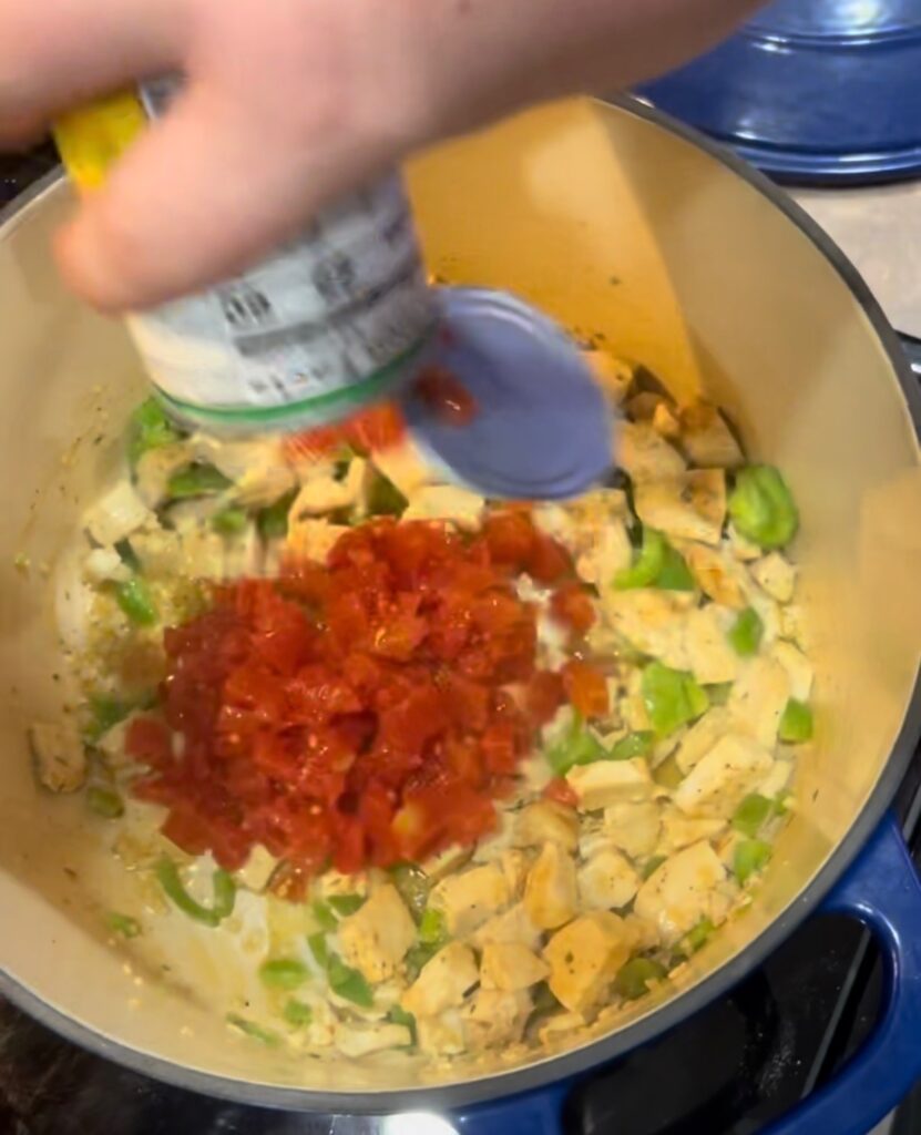 mixing ingredients