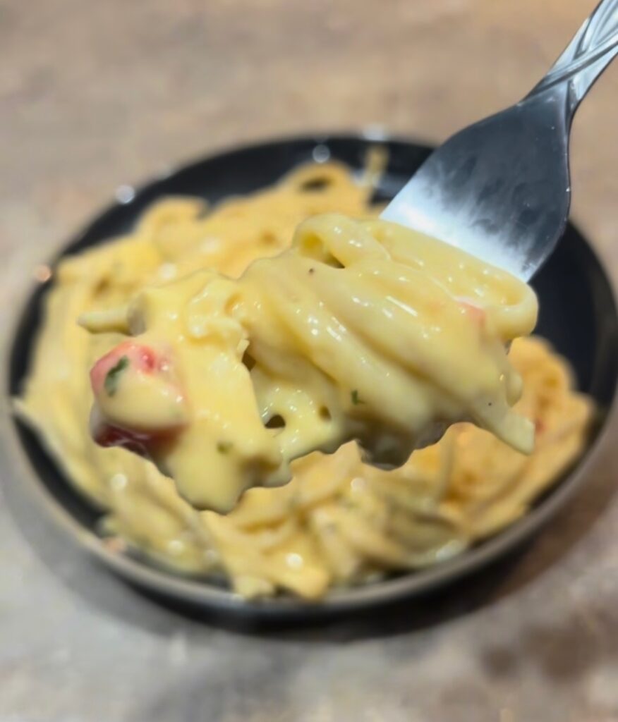 bowl of chicken spaghetti