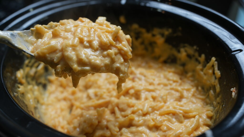 cheesy potatoes in crockpot