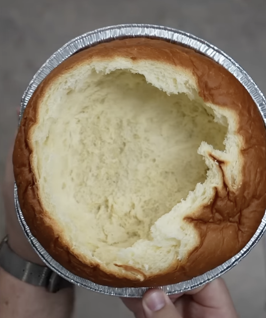 hollowed out bread bowl