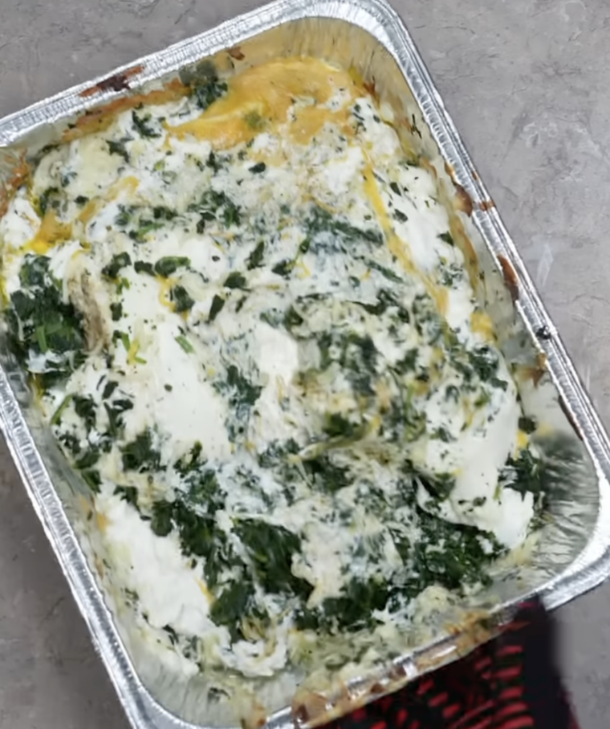 fresh from the oven, spinach dip