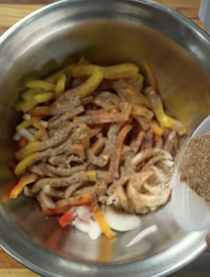 coating food with seasoning